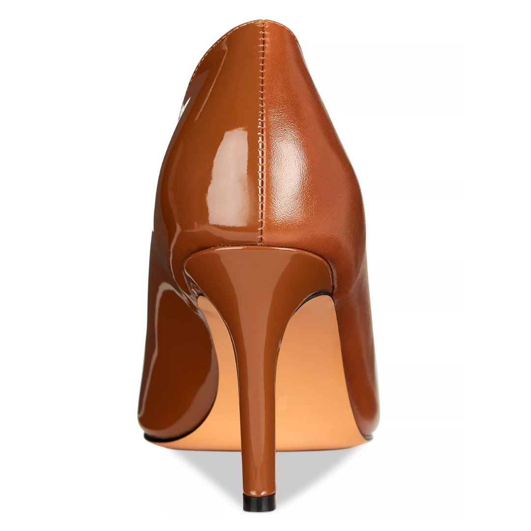 Vaila Michelle Coffee Stiletto Pumps, product view 3.