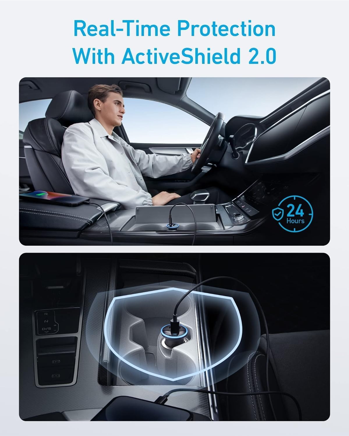 Anker 323 Dual-Port Fast Car Charger (52.5W)