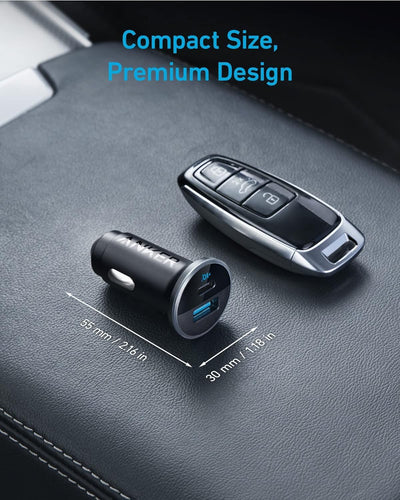 Anker 323 Dual-Port Fast Car Charger (52.5W)