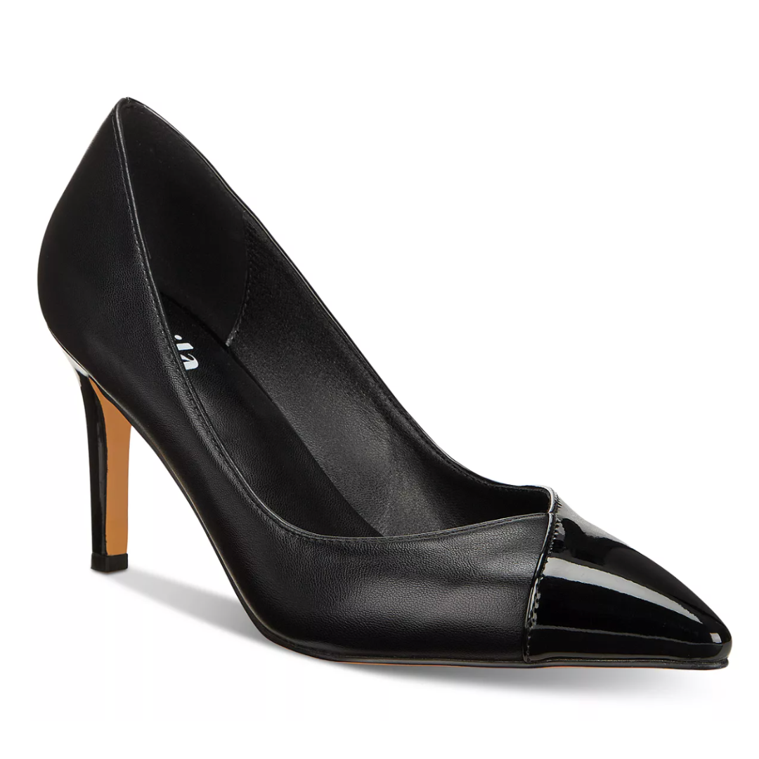 Vaila Michelle Black Stiletto Pumps, product view 2.