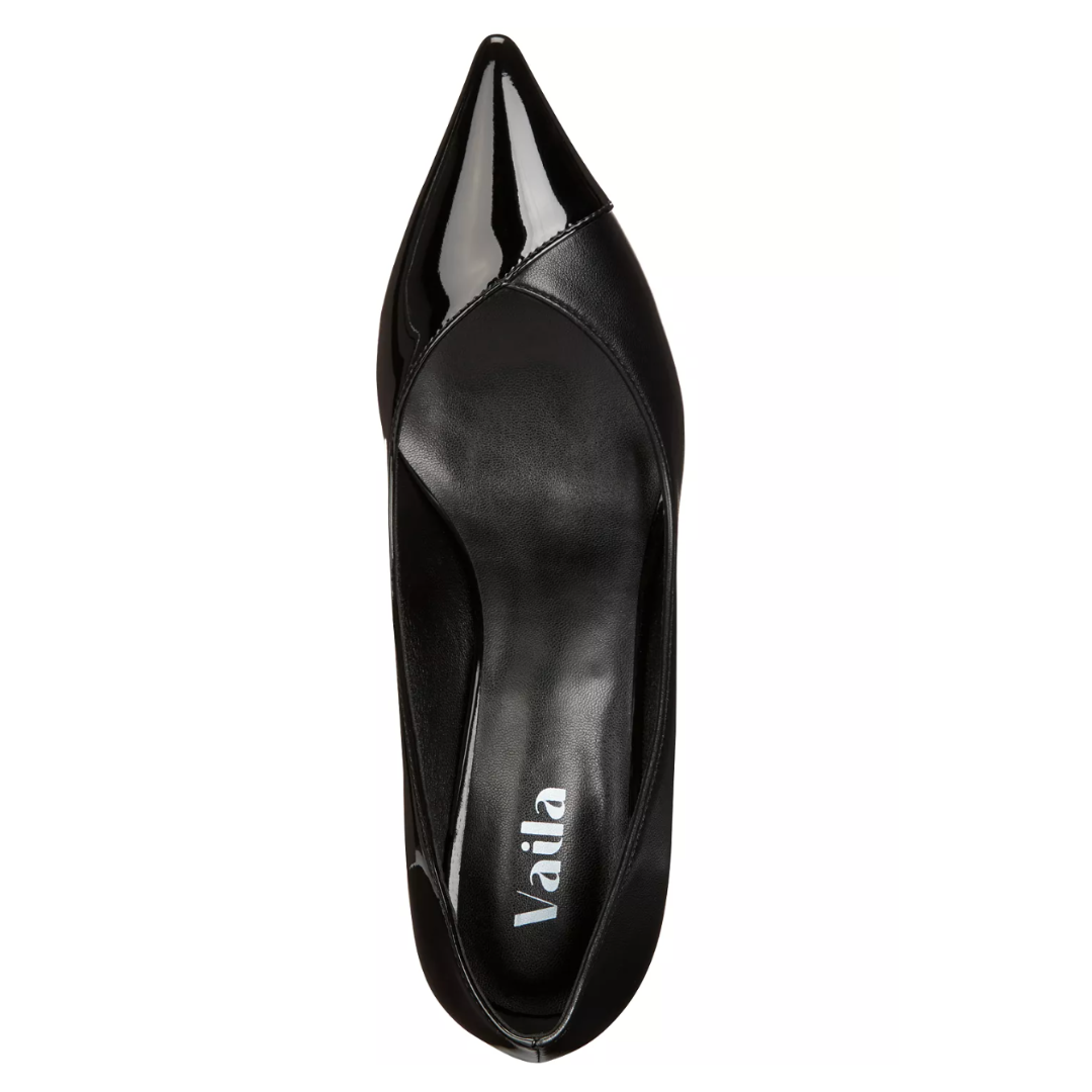 Vaila Michelle Black Stiletto Pumps, product view 3.