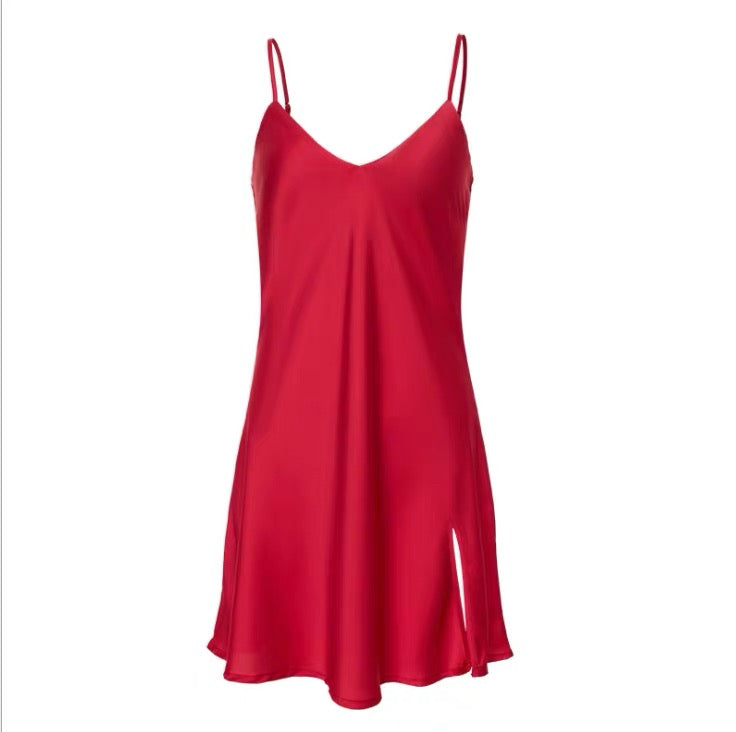 SelenaHuanStudio Short Silky Lace Nightdress & Robe Set, product view 5.
