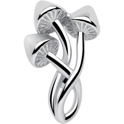 Trippy Mushroom Trio Barbell Tongue Ring