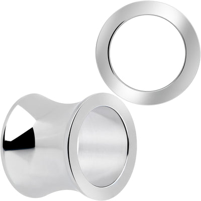 Hand Polished Thick Double Flare Tunnel Plug Set 6mm to 25mm