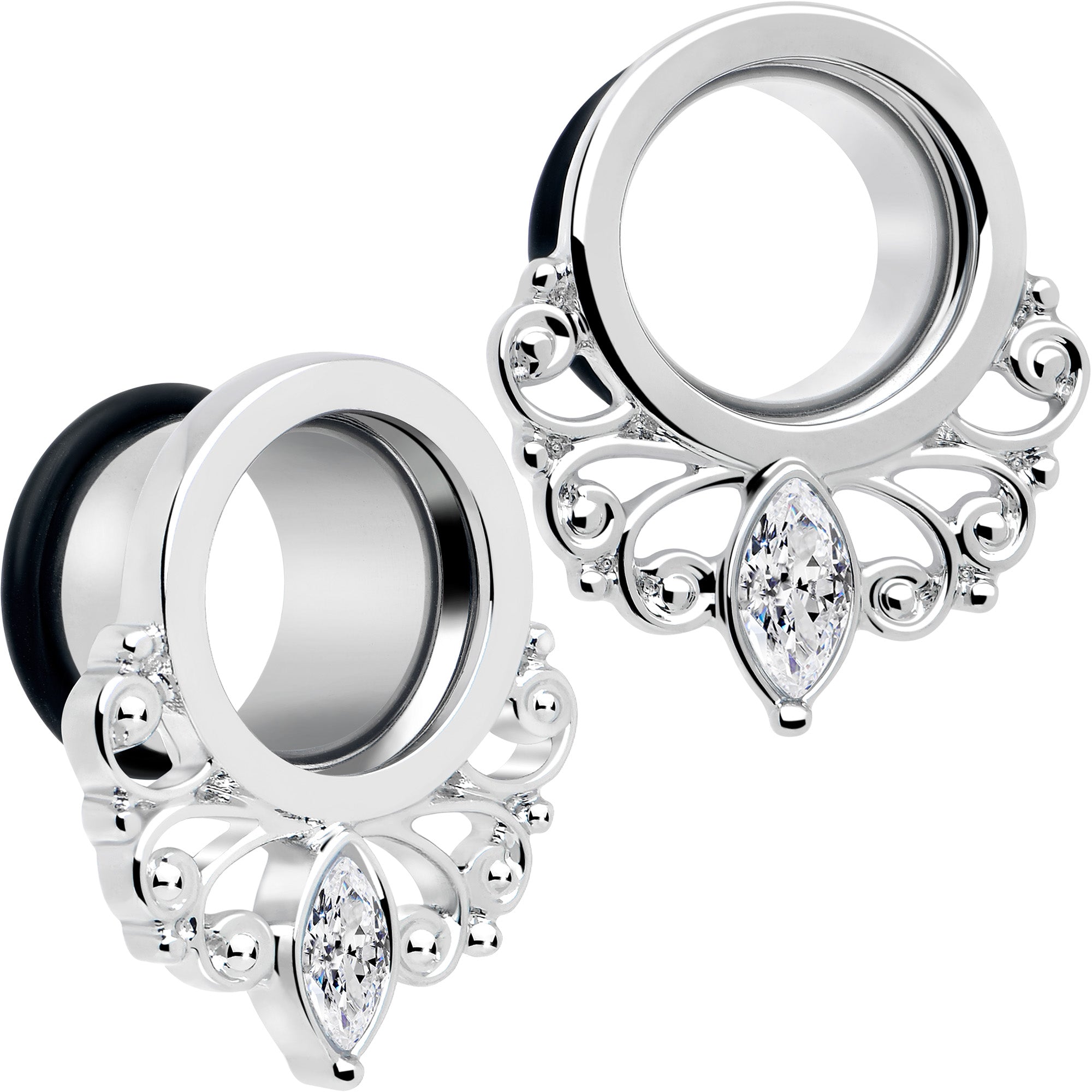 Filigree Gem Drop Tunnel Plug Set