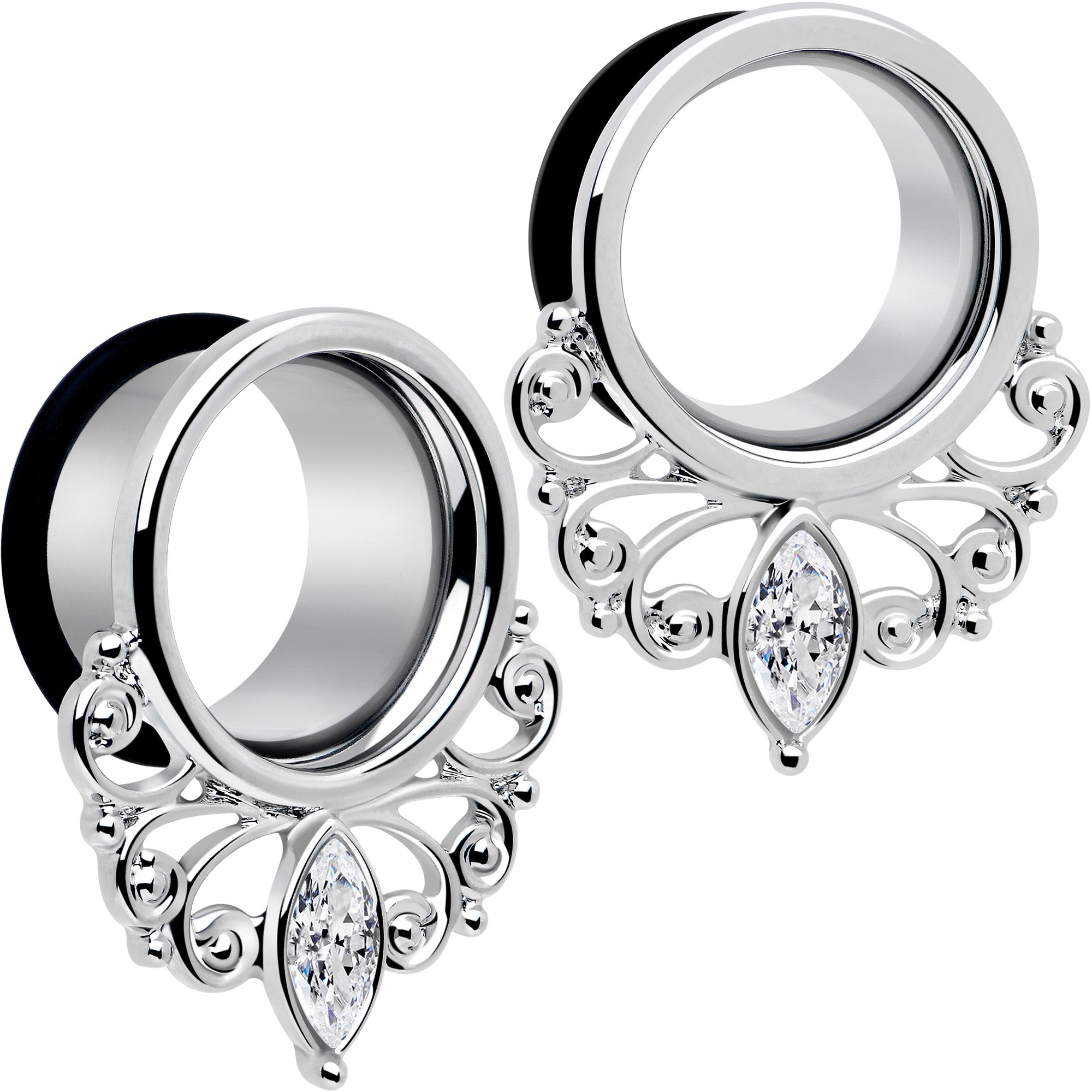Filigree Gem Drop Tunnel Plug Set