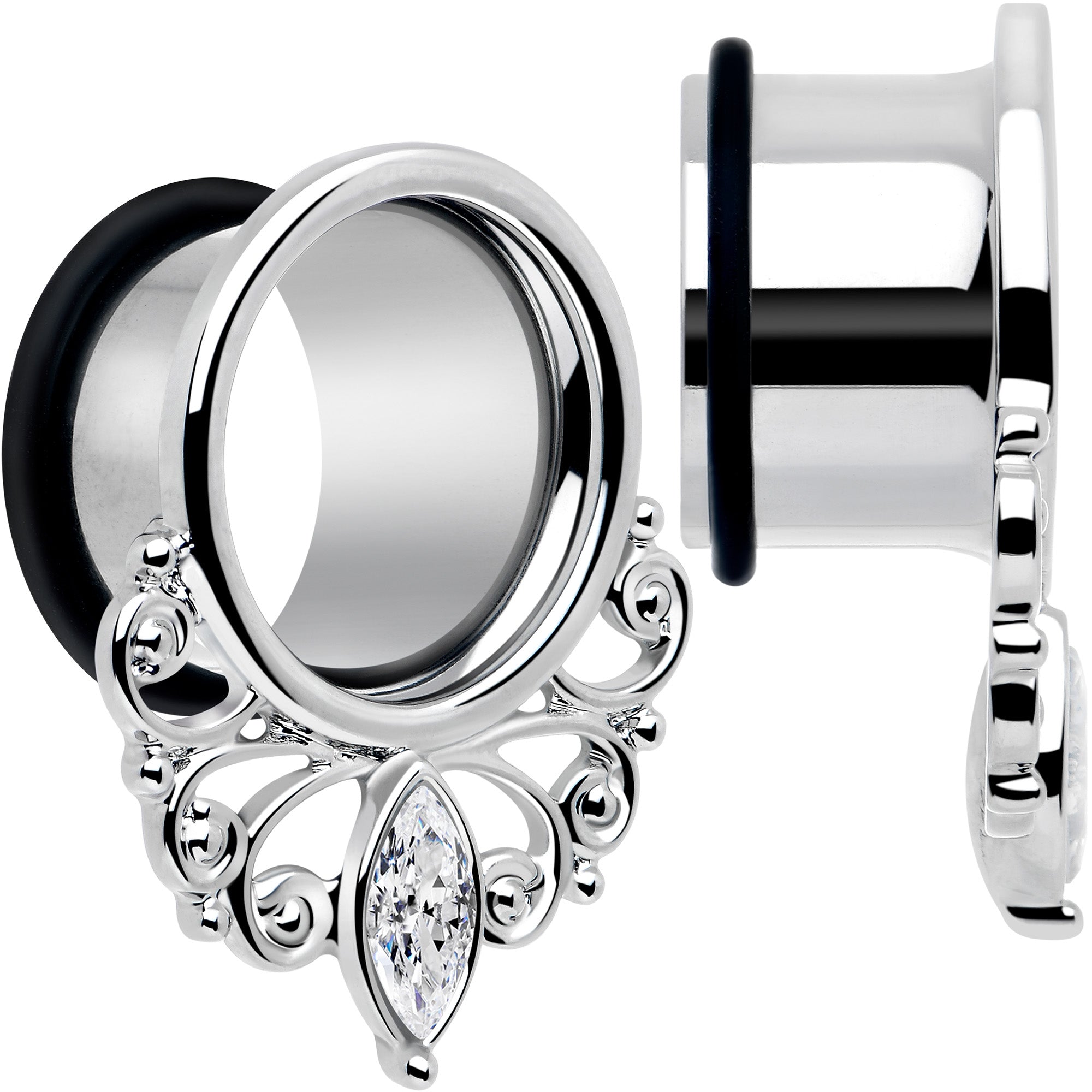 Filigree Gem Drop Tunnel Plug Set