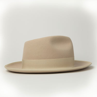 Bellissimo Fox Silverbelly Fur-Felt Fedora; product view 3.