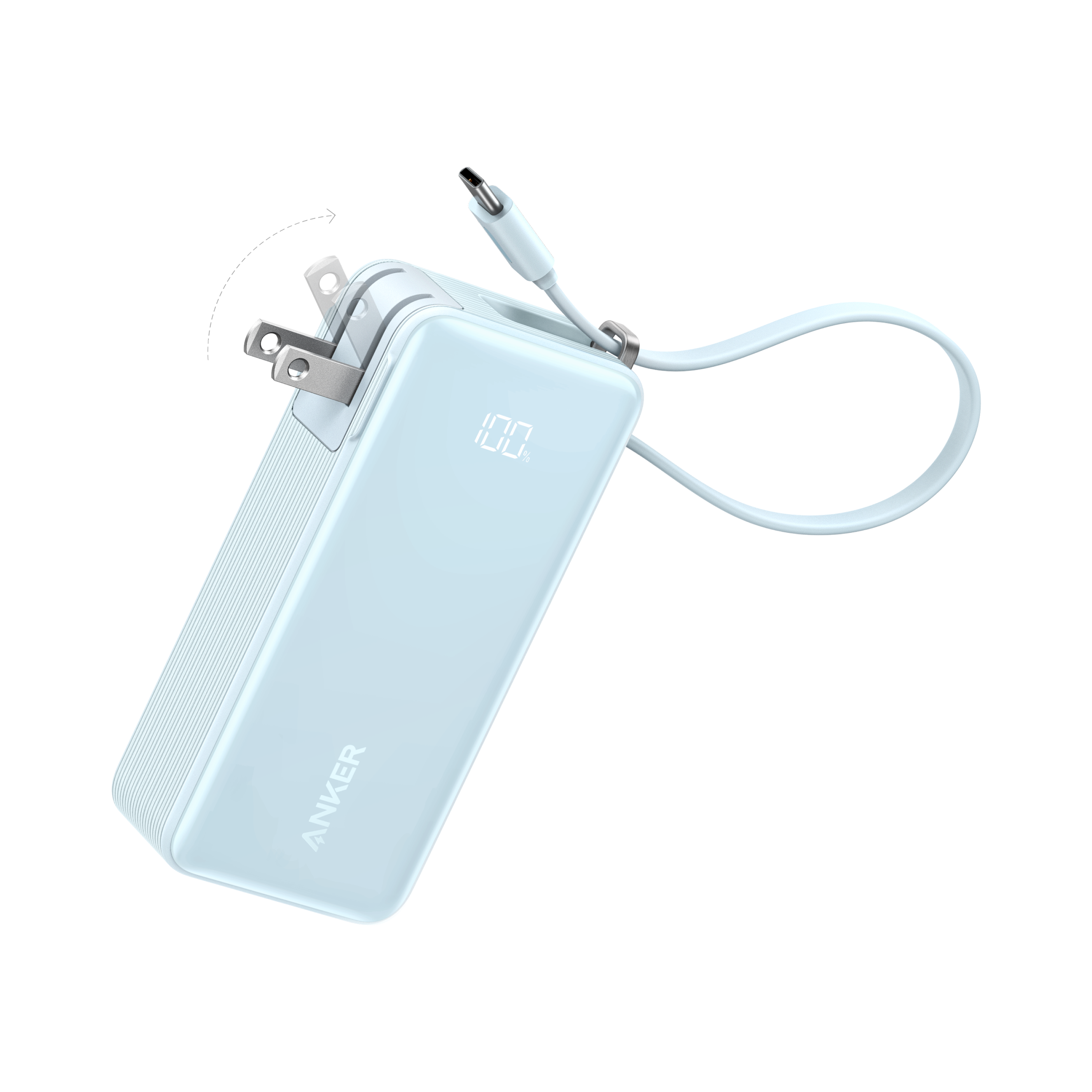 Batterie externe Anker (10K, Fusion, Câble intégré)