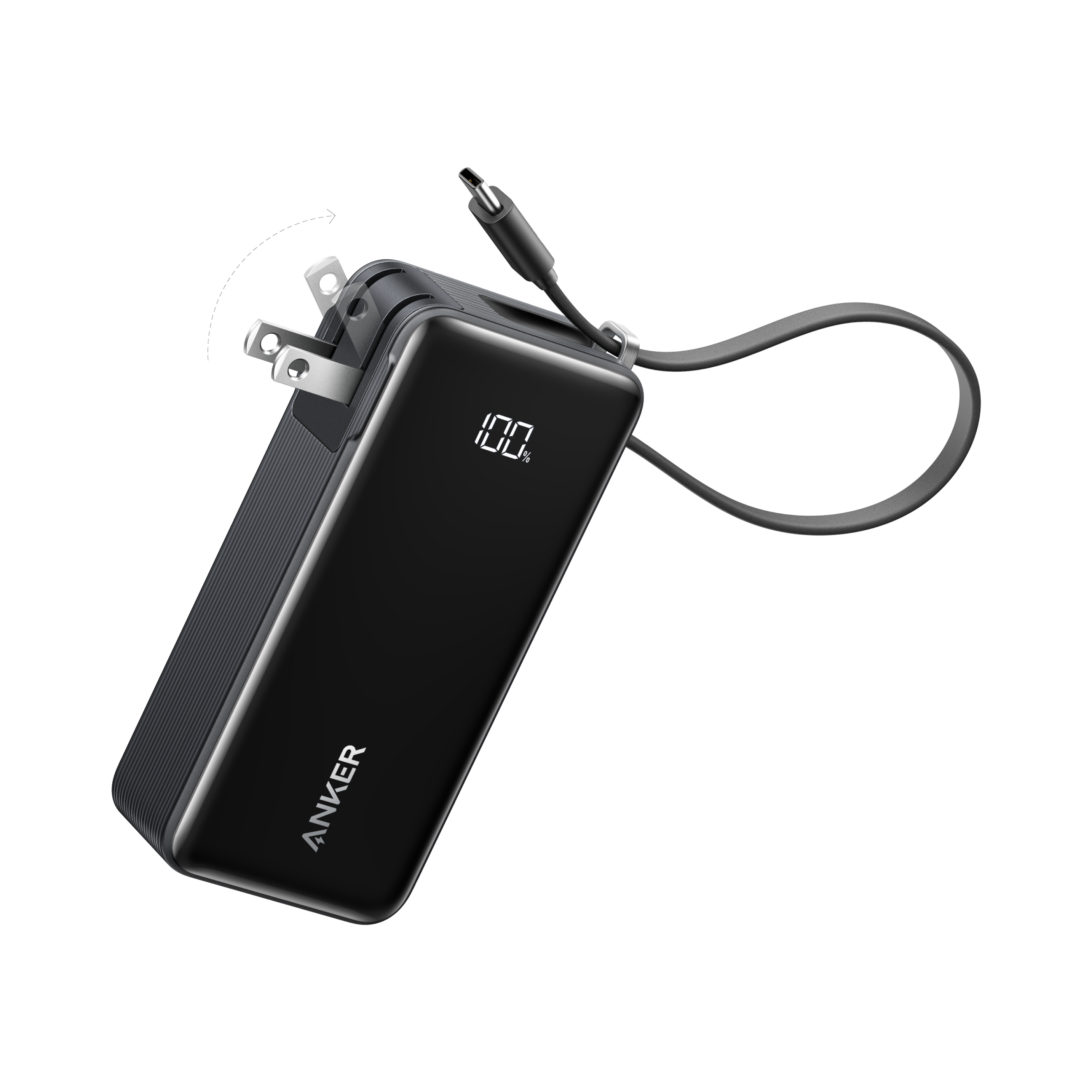 Batterie externe Anker (10K, Fusion, Câble intégré)