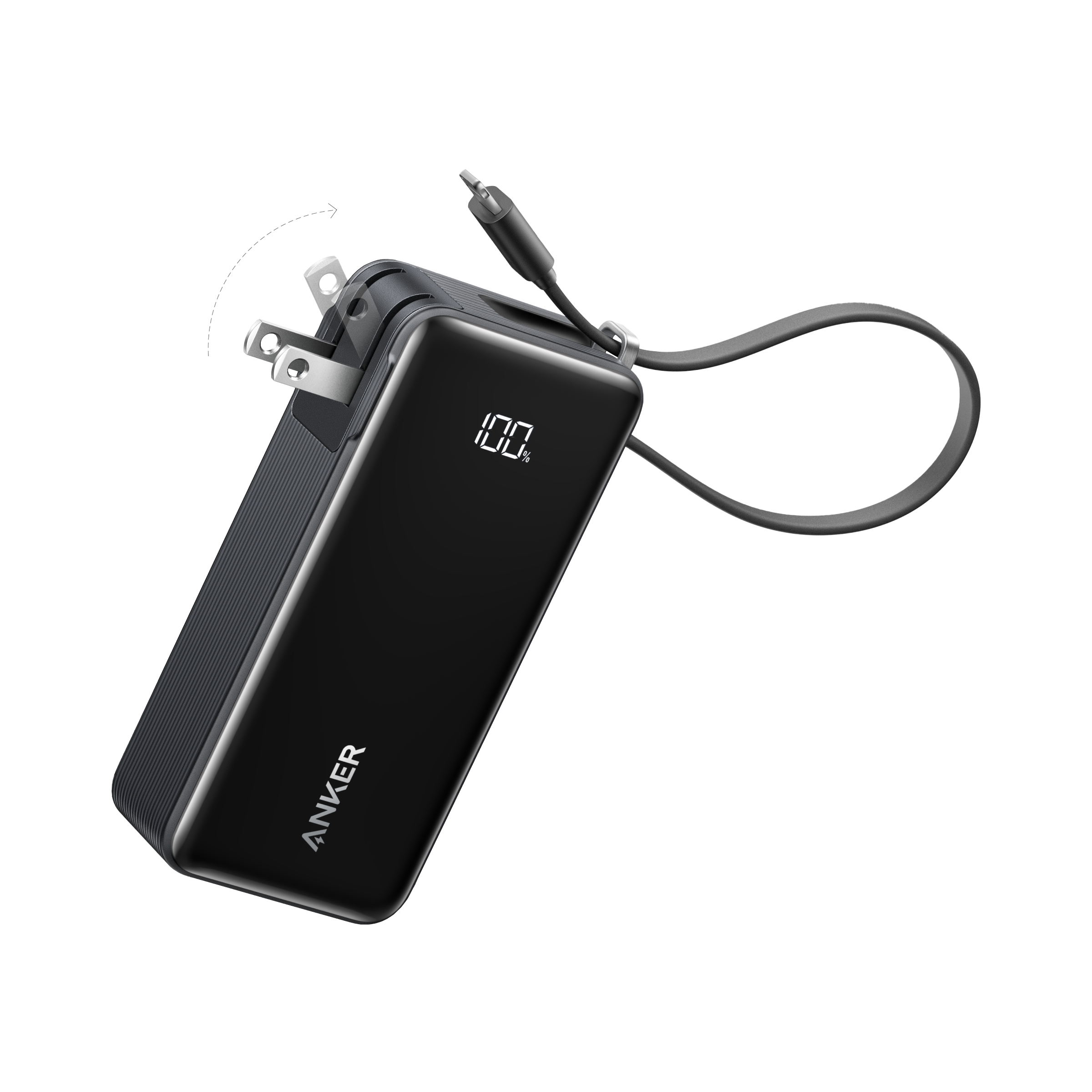 Batterie externe Anker (10K, Fusion, Câble intégré)