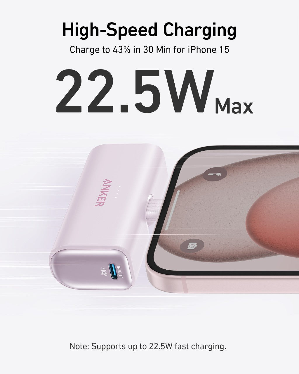 Anker Nano Power Bank (22.5W, conector USB-C integrado)