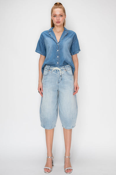 High Rise Relaxed Tapered Jorts