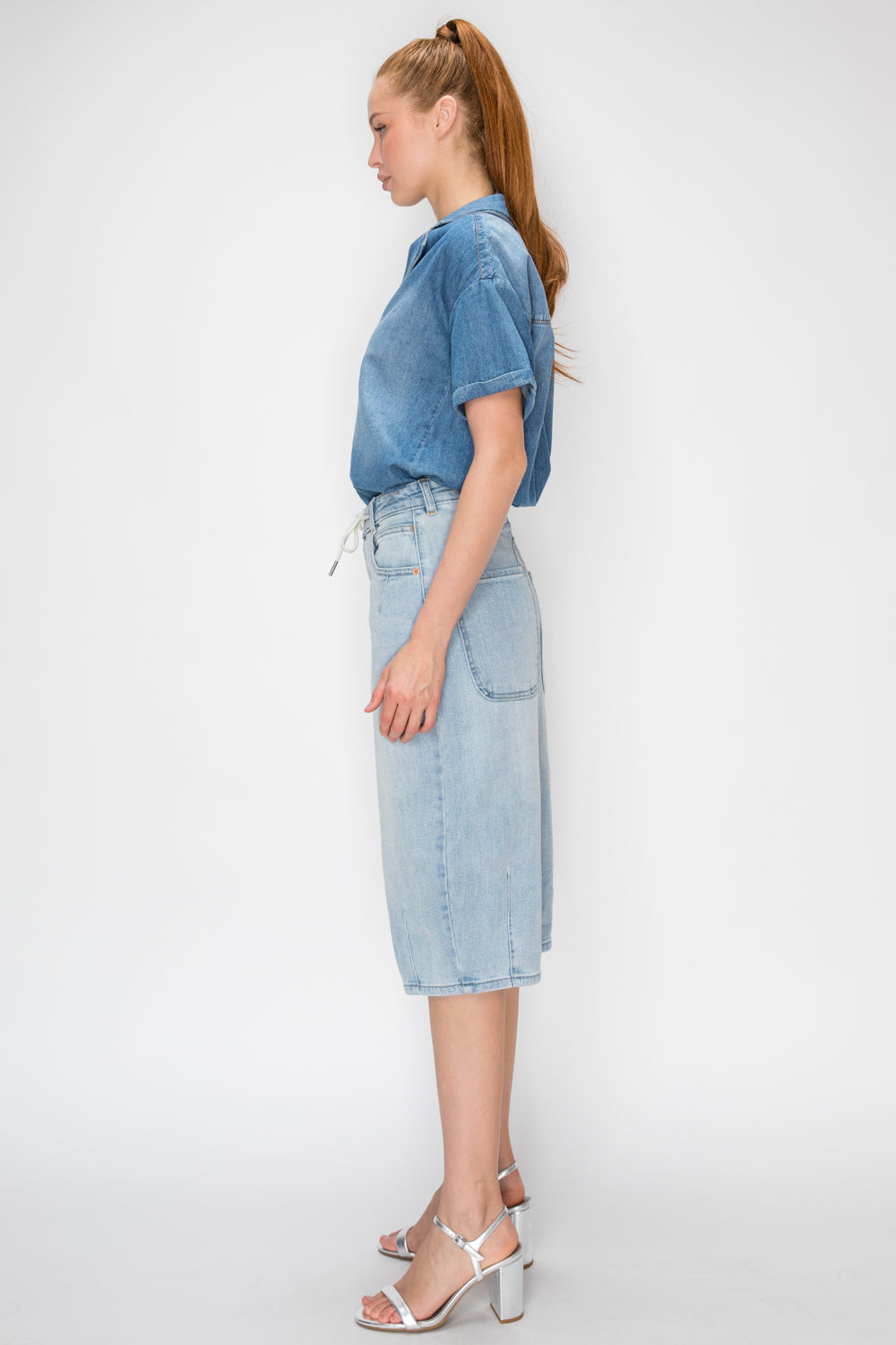 High Rise Relaxed Tapered Jorts