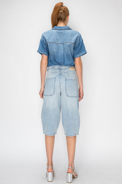 High Rise Relaxed Tapered Jorts