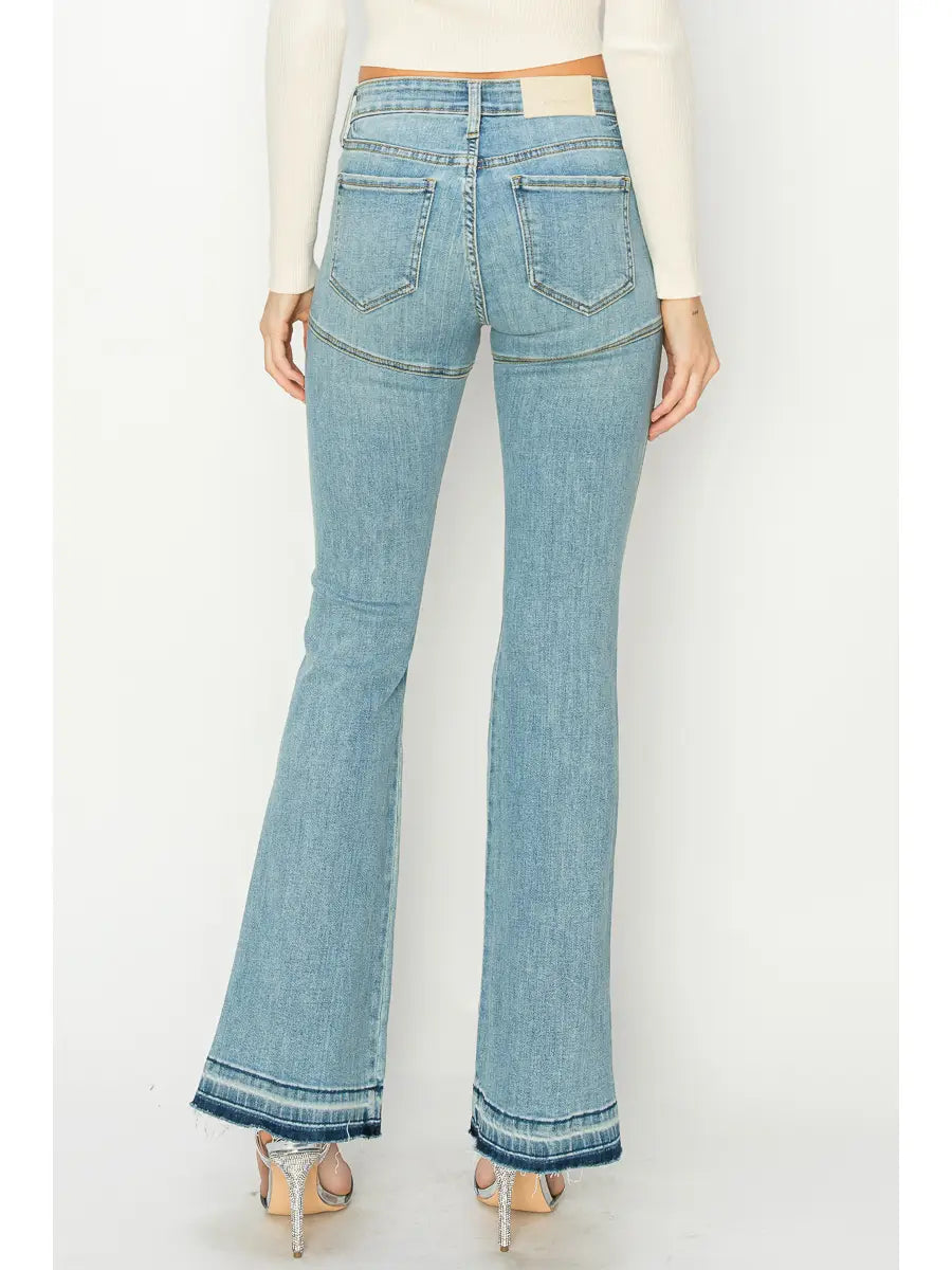Brianna High Rise Skinny Flare Jeans (Reg & Plus)