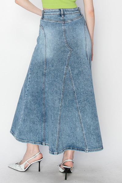 Kayla Denim Maxi Skirt