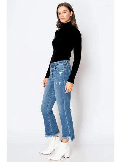 Eco Friendly Crop Flare Jeans by Artemis Vintage – product view 5