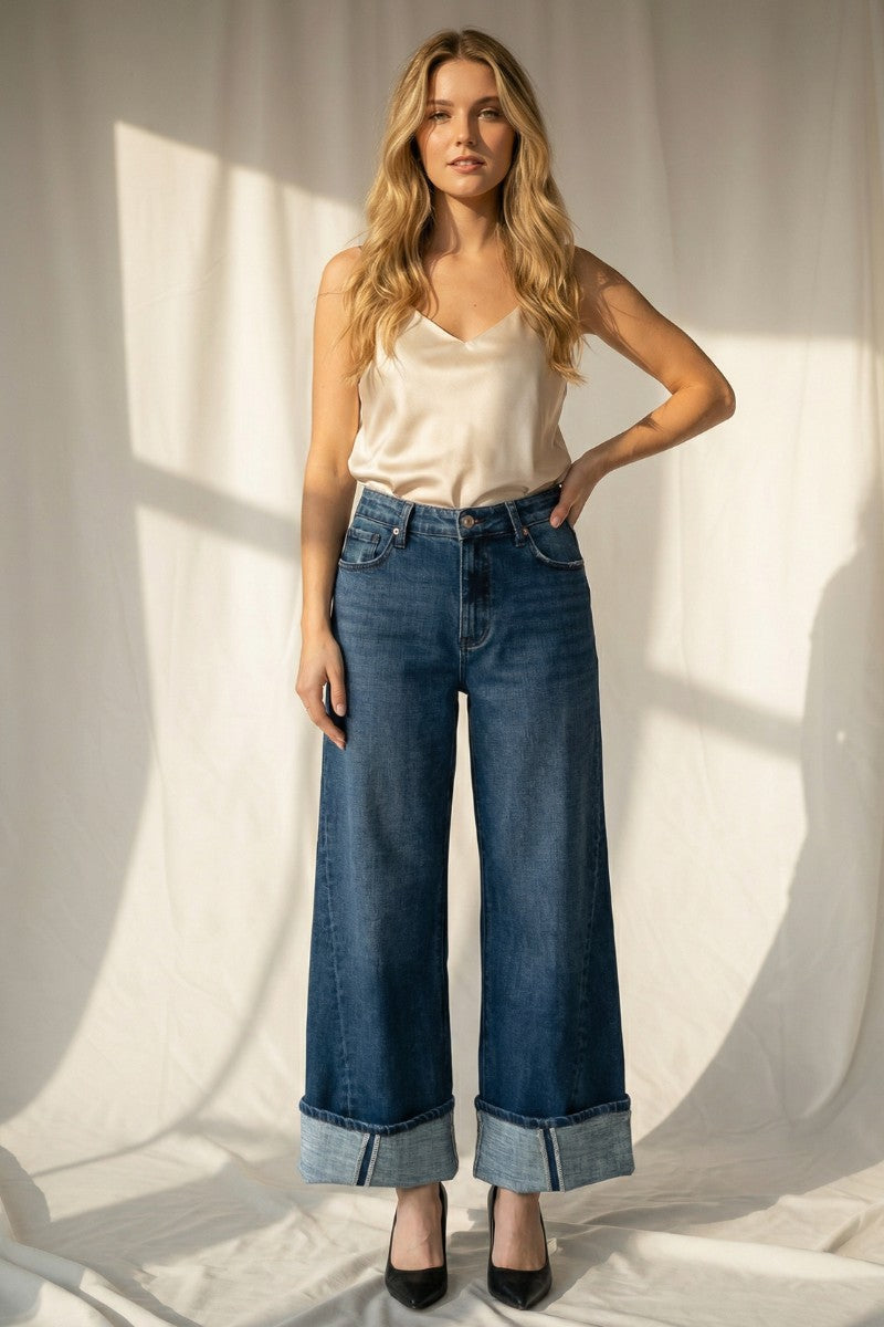 Athena Inseam Transform High Rise A-wide Jeans