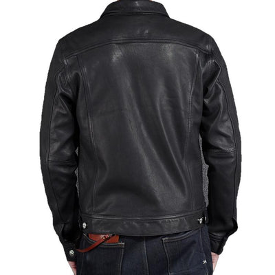 Brix Men's Leather Jacket Sheepskin Coat by Inland Leather Co – product view 2