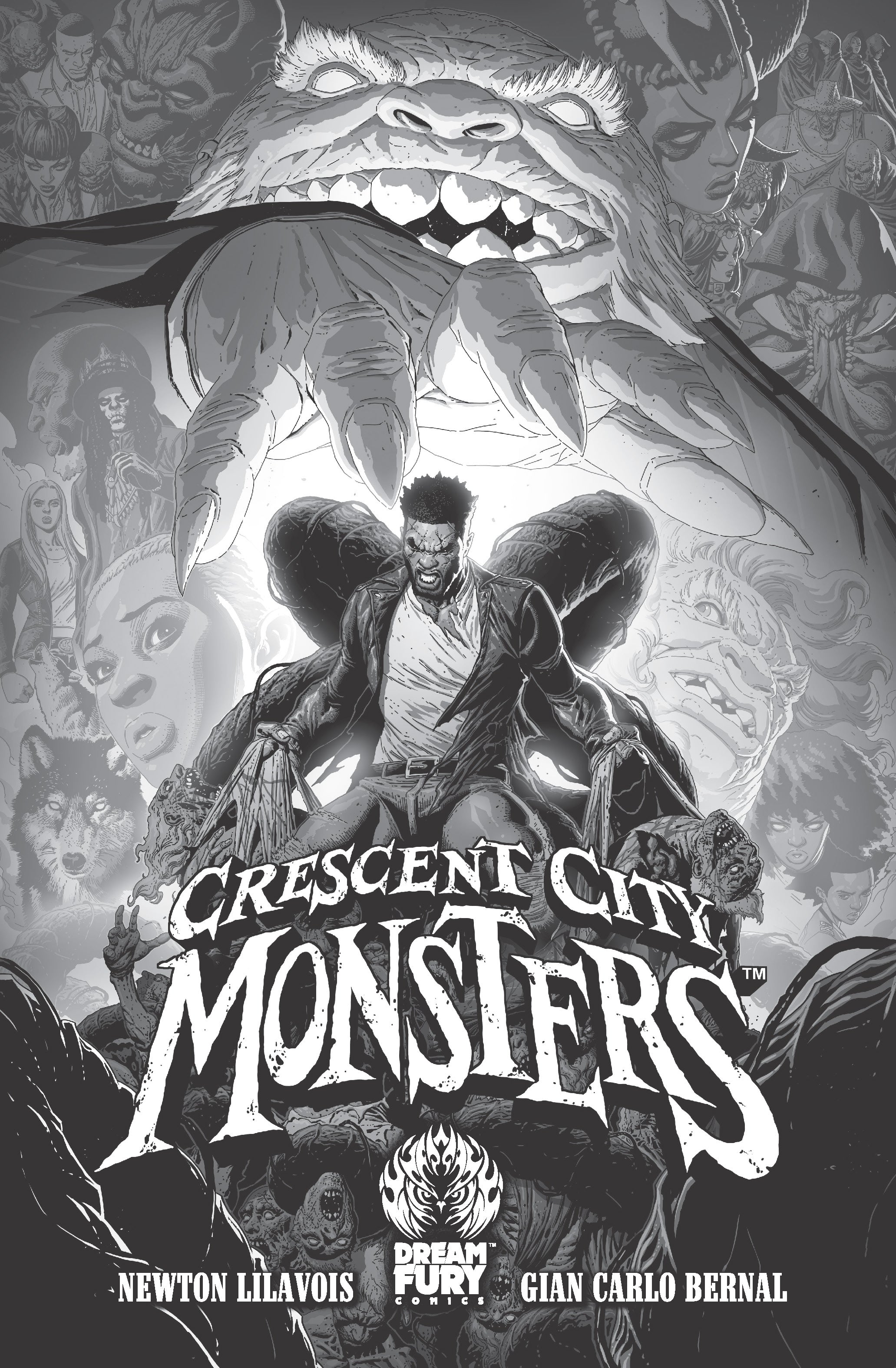 Cover of Crescent City Monsters Volume 1, a supernatural-horror comic by Newton Lilavois and Gian Carlo Bernal.