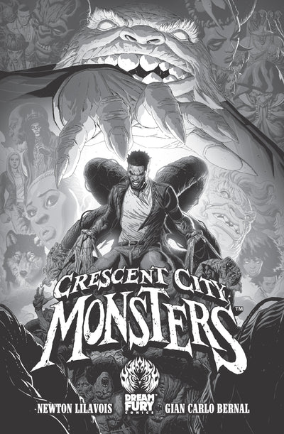Cover of Crescent City Monsters Volume 1, a supernatural-horror comic by Newton Lilavois and Gian Carlo Bernal.