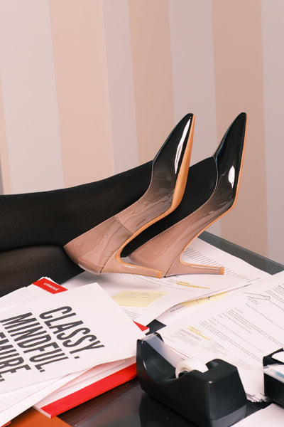 RAVEN Ombré Patent Leather Pumps