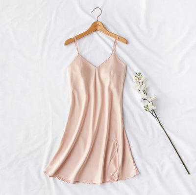 SelenaHuanStudio Short Silky Lace Nightdress & Robe Set, product view 6.
