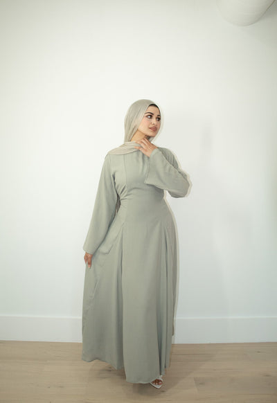 Aidah Tie Back Dress - Sage