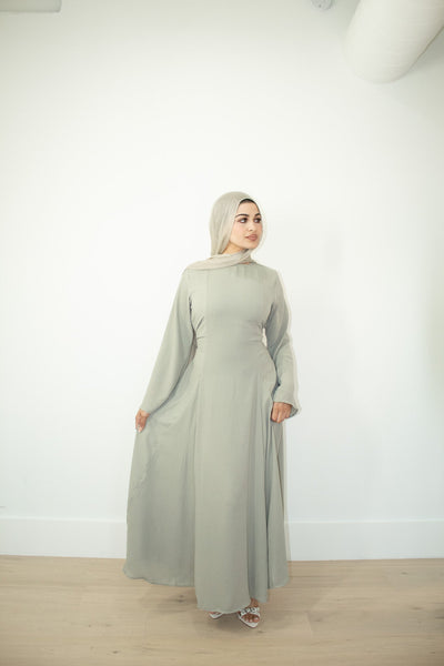 Aidah Tie Back Dress - Sage