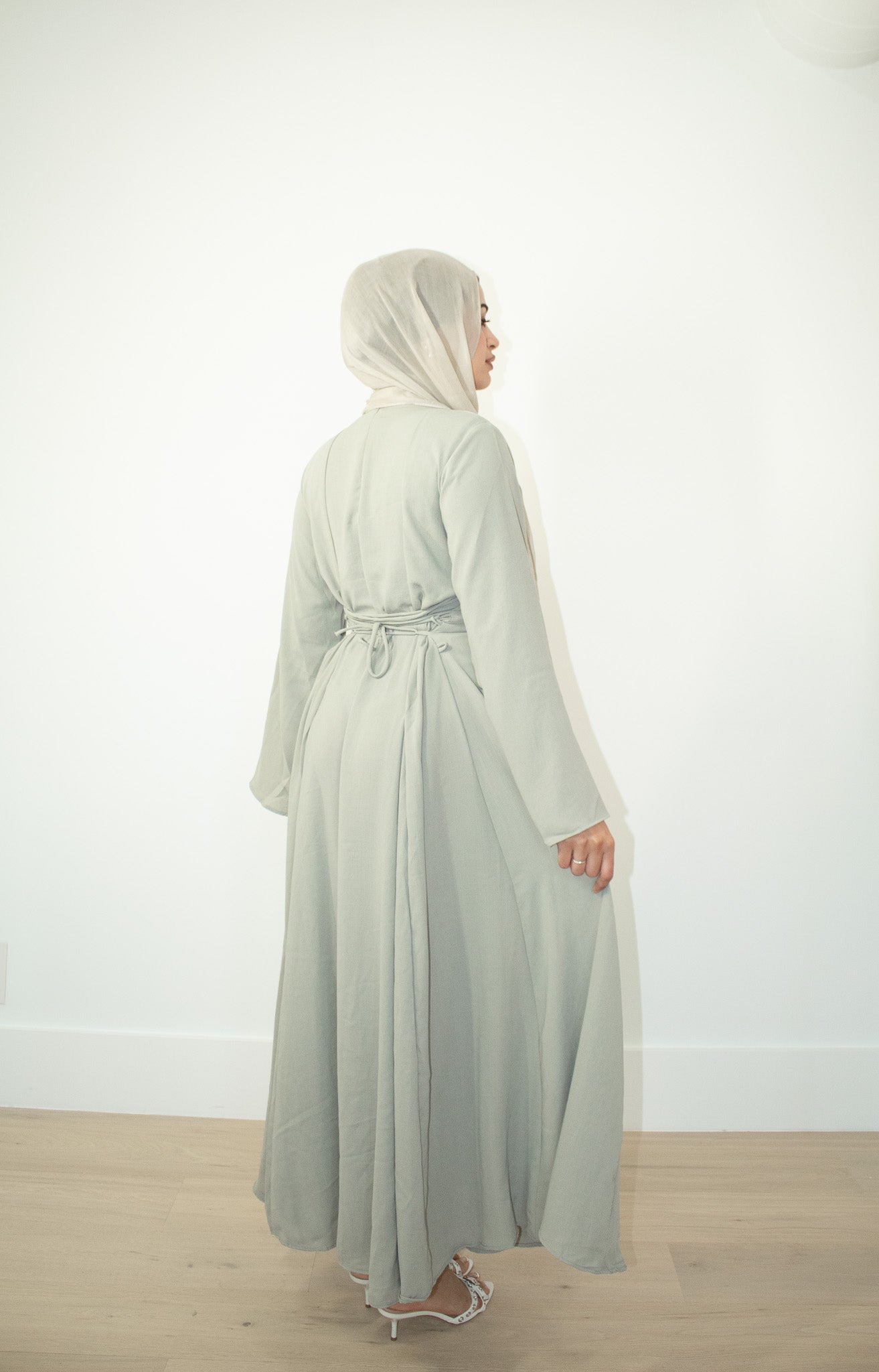 Aidah Tie Back Dress - Sage