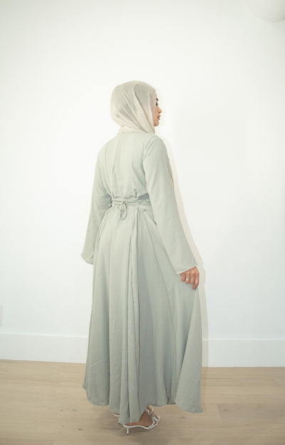 Aidah Tie Back Dress - Sage