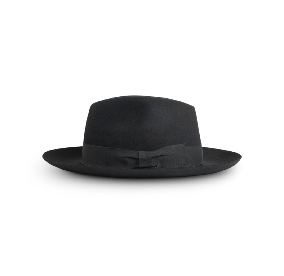 Bellissimo Tuscana IV Black Fur-Felt Fedora — 2 3/4-Inch Brim; product view 1.