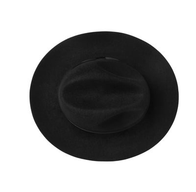 Bellissimo Tuscana IV Black Fur-Felt Fedora — 2 3/4-Inch Brim; product view 2.