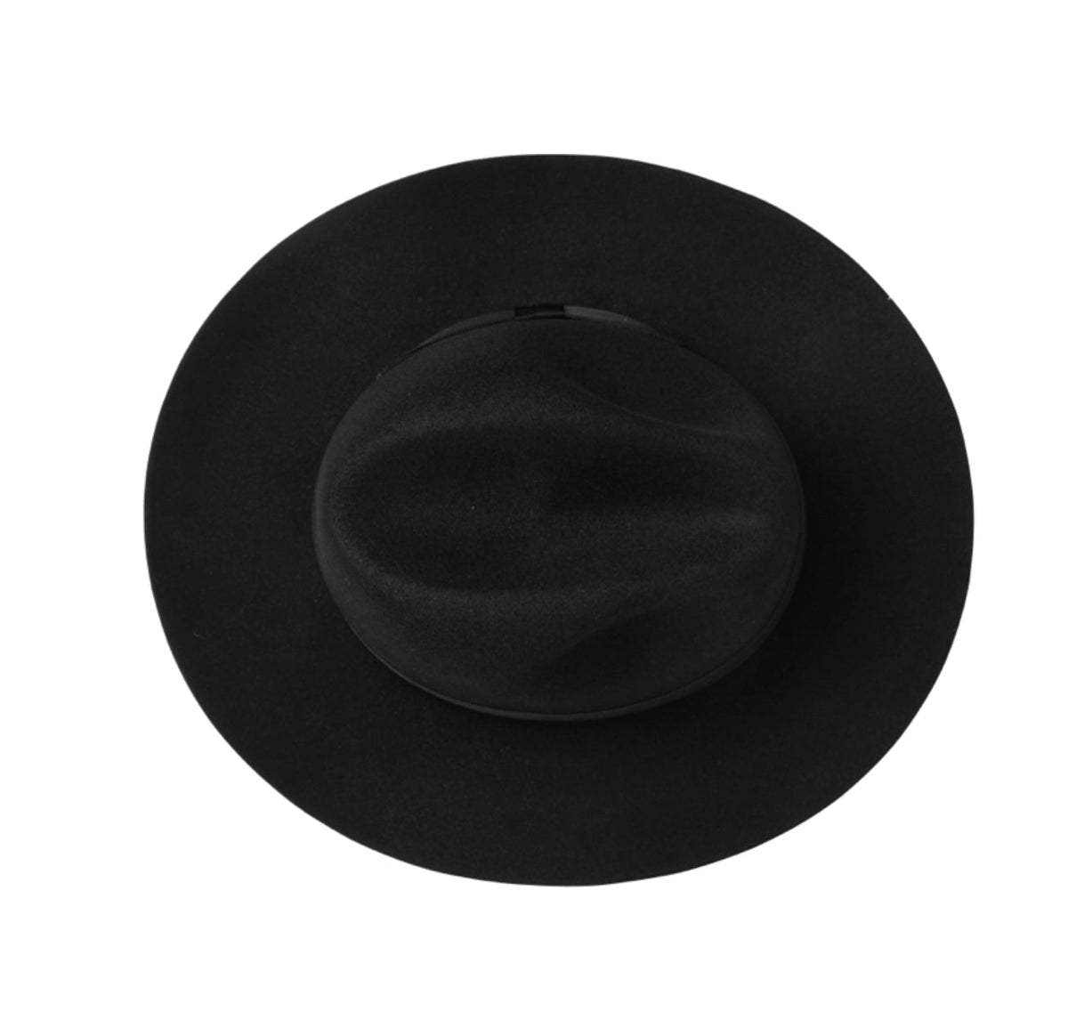 Bellissimo Tuscana V Black Fur-Felt Fedora — 3-Inch Brim; product view 3.