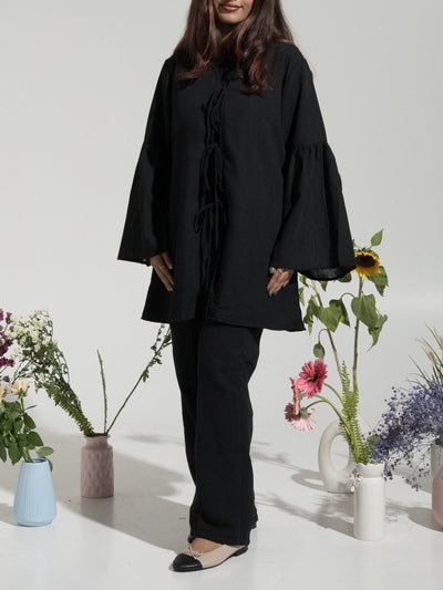 Ensemble nœud papillon Amaya - Noir