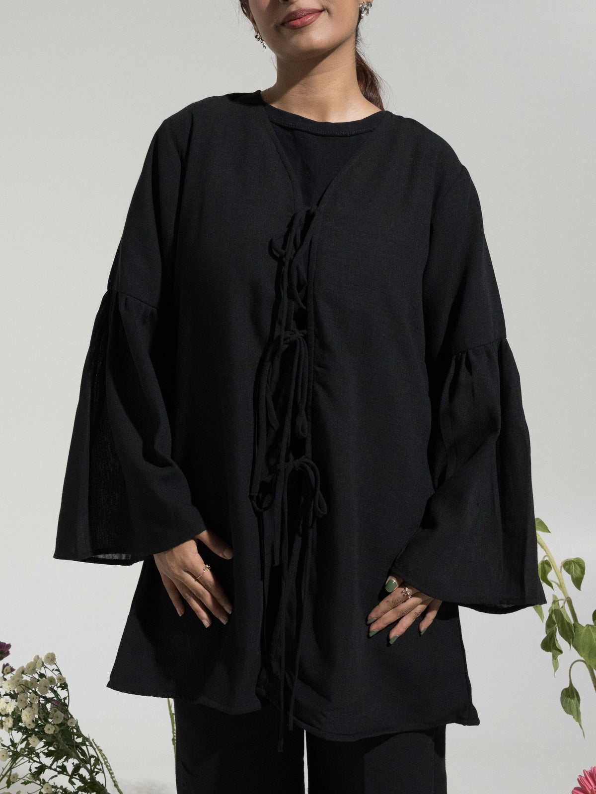 Ensemble nœud papillon Amaya - Noir