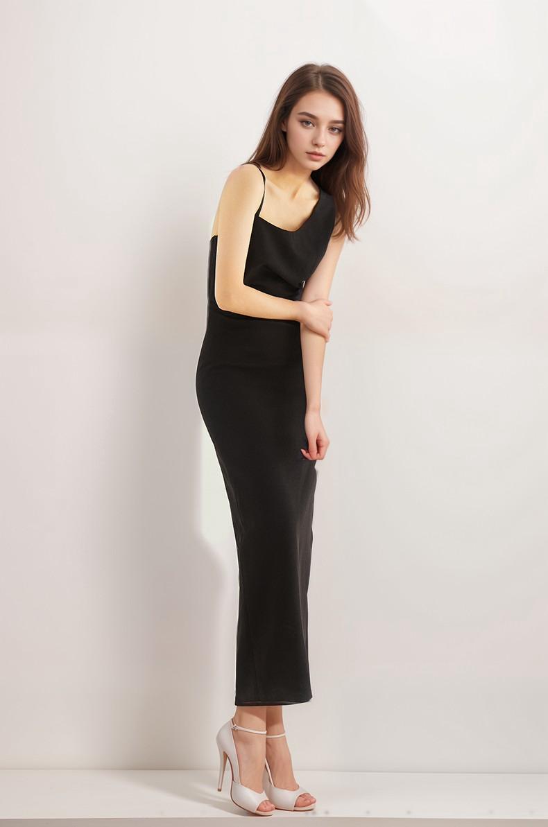 SelenaHuanStudio Asymmetrical Satin Cutout Prom Dress, product view 2.