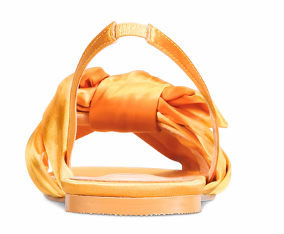 Lila Marigold Satin Bow-Tie Sandals - Wide Width