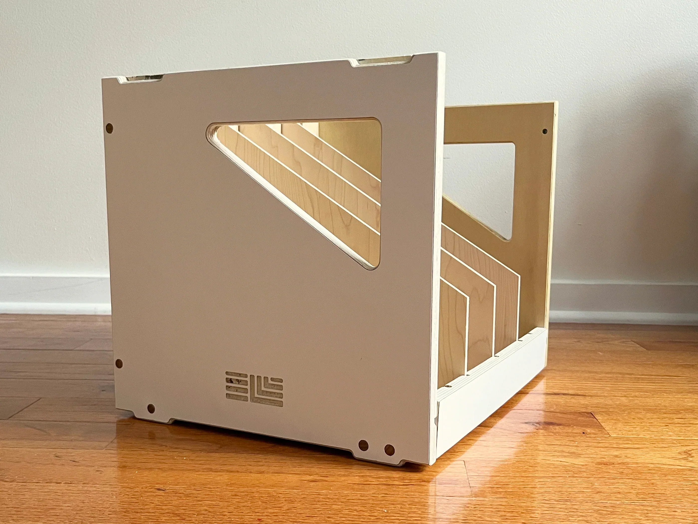 Caja de Almacenamiento de Discos de Vinilo