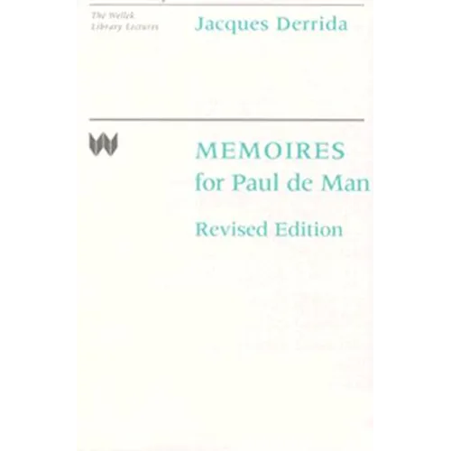 Memoires for Paul de Man
