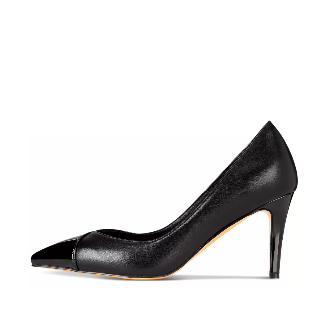 Vaila Michelle Black Stiletto Pumps, product view 1.