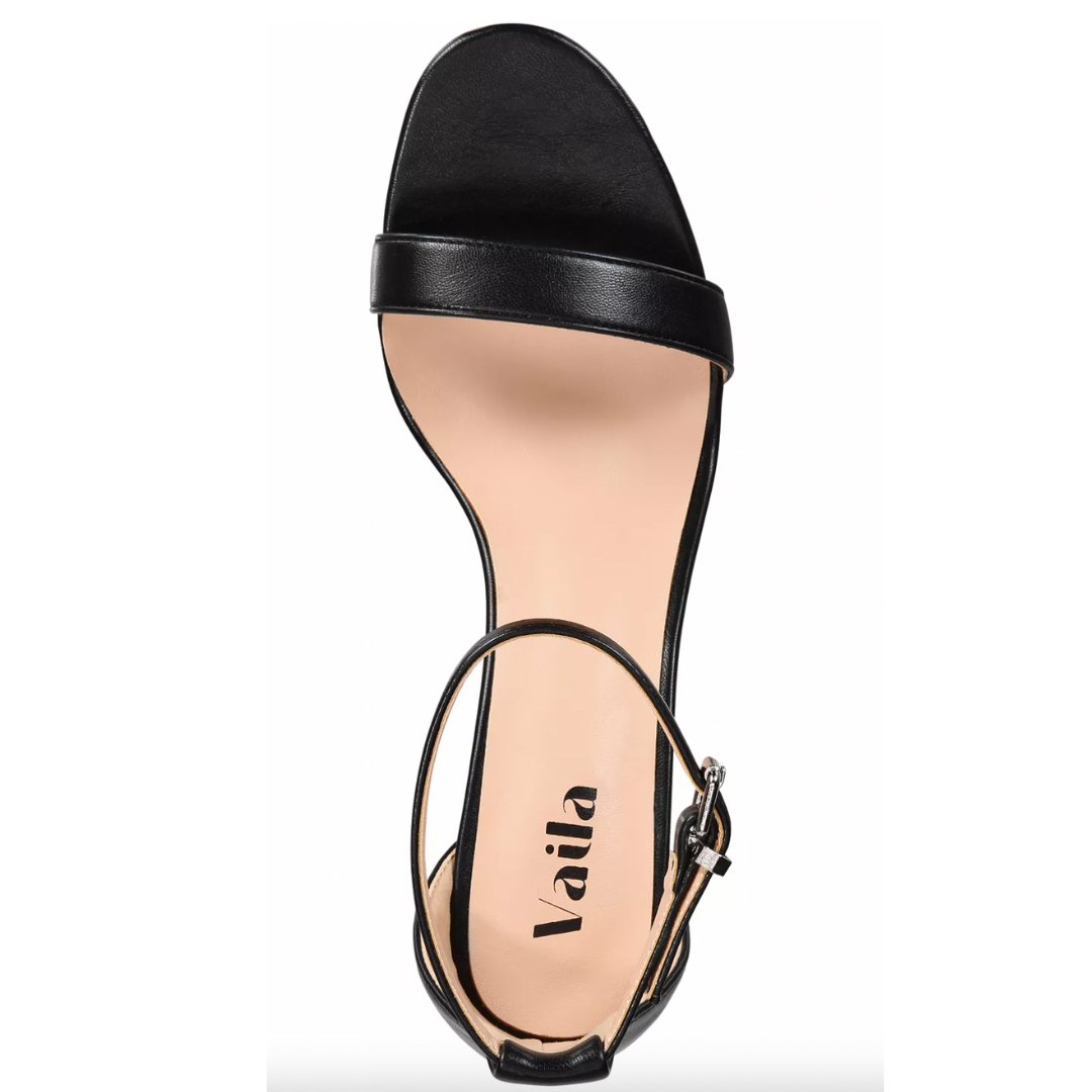 Sandalias ZOE negras con tacón en bloque