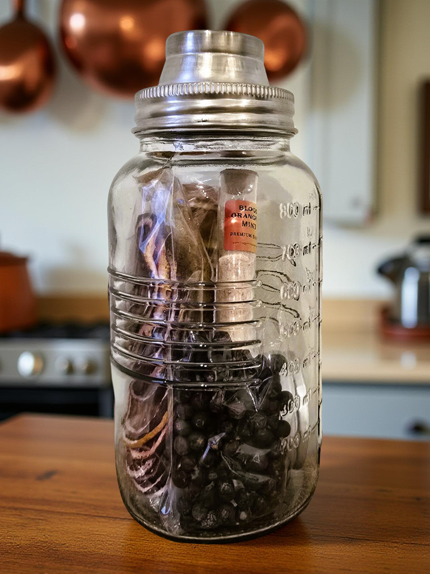 Kit de coctelera Negroni de naranja sanguina