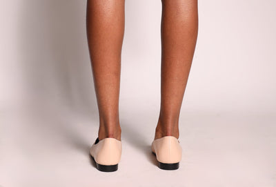 Vaila Reese Cream Croc-Embossed Loafers, product view 5.