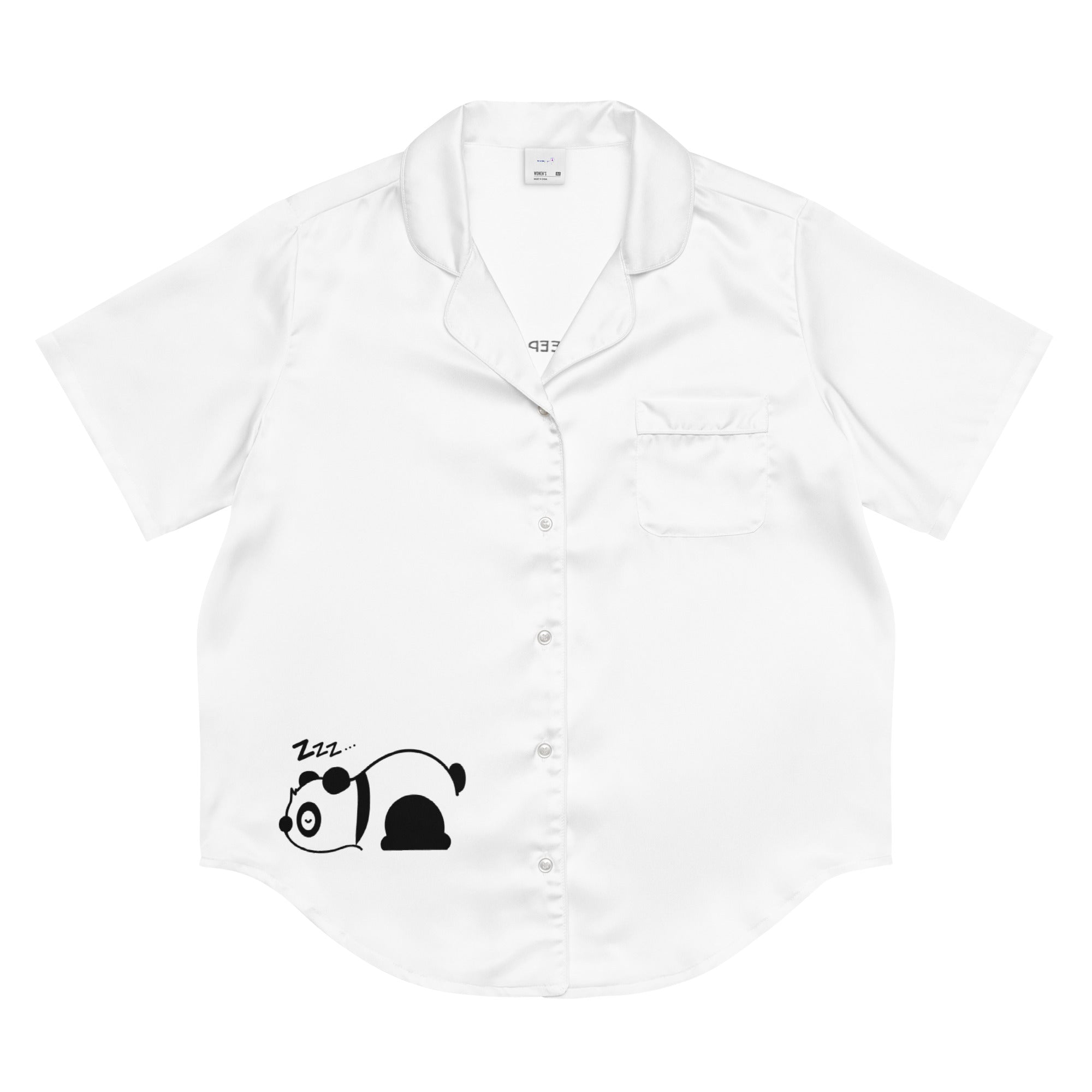 Sleepin' at My Own Beat – Satin Pajama Shirt – Urban Overlooked