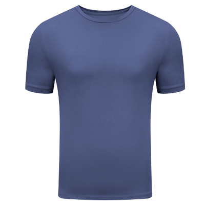 Camiseta de cuello redondo de bambú-rayón para hombre
