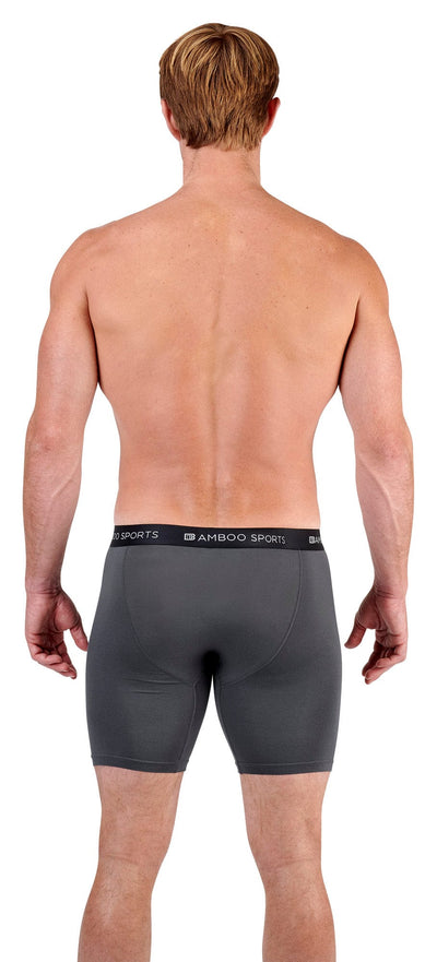 Men's Bamboo Sports Boxer Briefs - 4 Pack