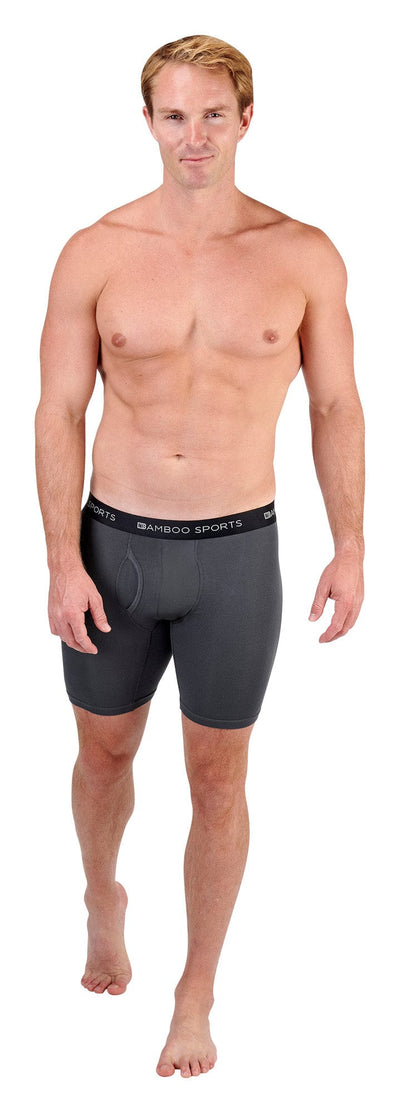 Men's Bamboo Sports Boxer Briefs - 4 Pack