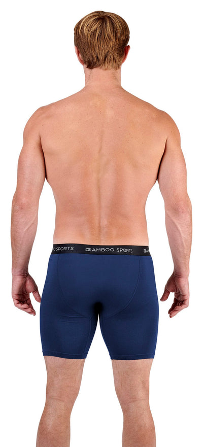 Men's Bamboo Sports Boxer Briefs - 4 Pack